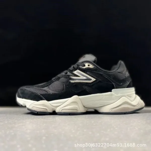 New Balance 9060 Black/Off-White Chunky Sneakers - 1