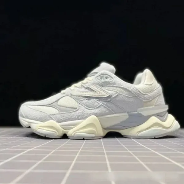 New Balance 9060 Off-White Inspired Cream White Chunky Sneakers - 6