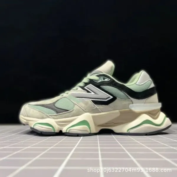 New Balance 9060 Mint Green Beige Chunky Sneakers - 1