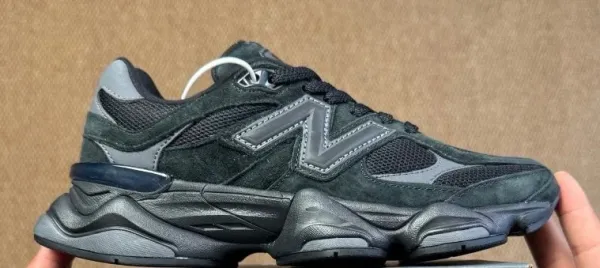 New Balance 9060 Black/Gray Chunky Sneakers - 1