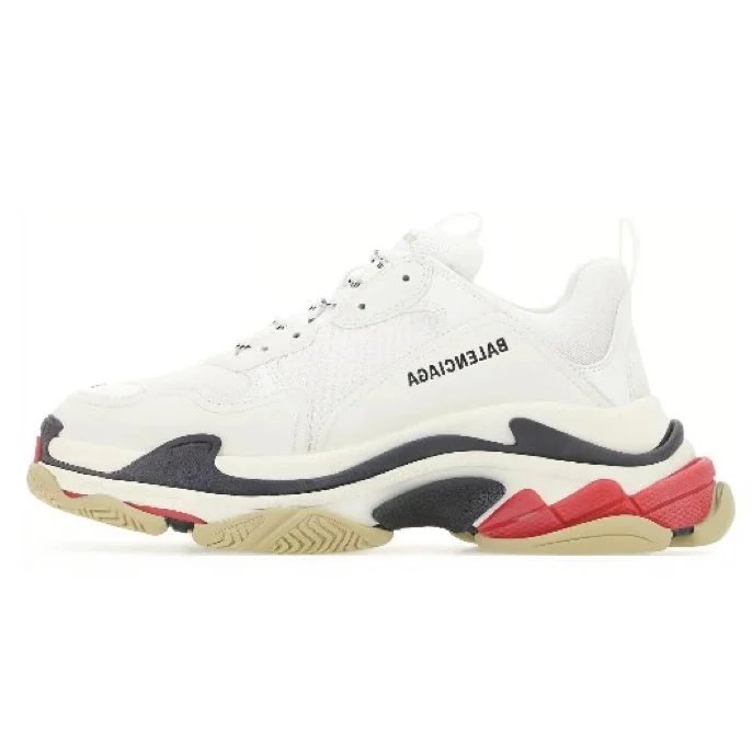 7-Paris 1.0tripe classic white black and red bottom