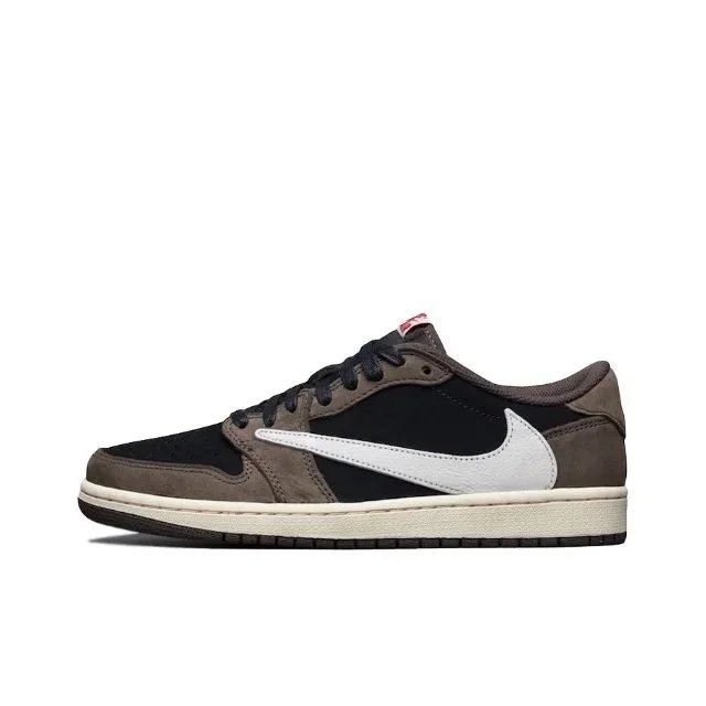 A1 Inverted J Black Brown Low Top