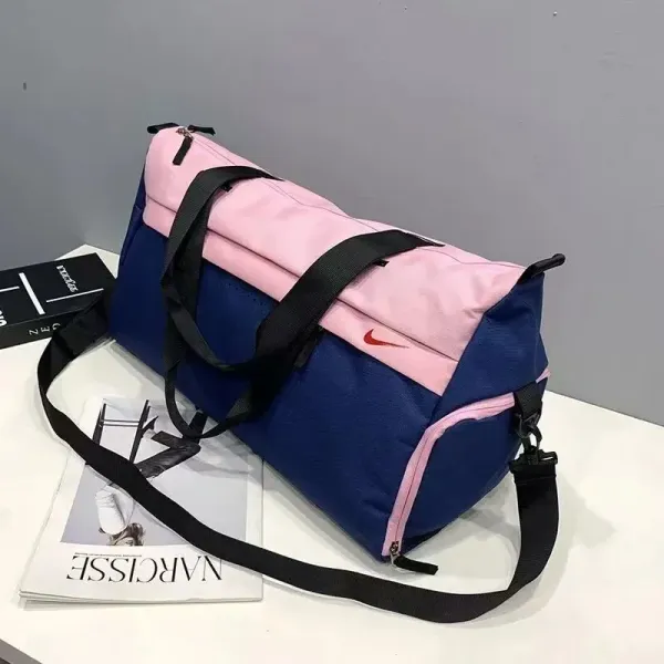 Nike Duffel Bag Gray Sporty Travel Bag - 16