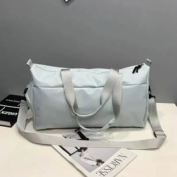 Nike Duffel Bag Gray Sporty Travel Bag - 13