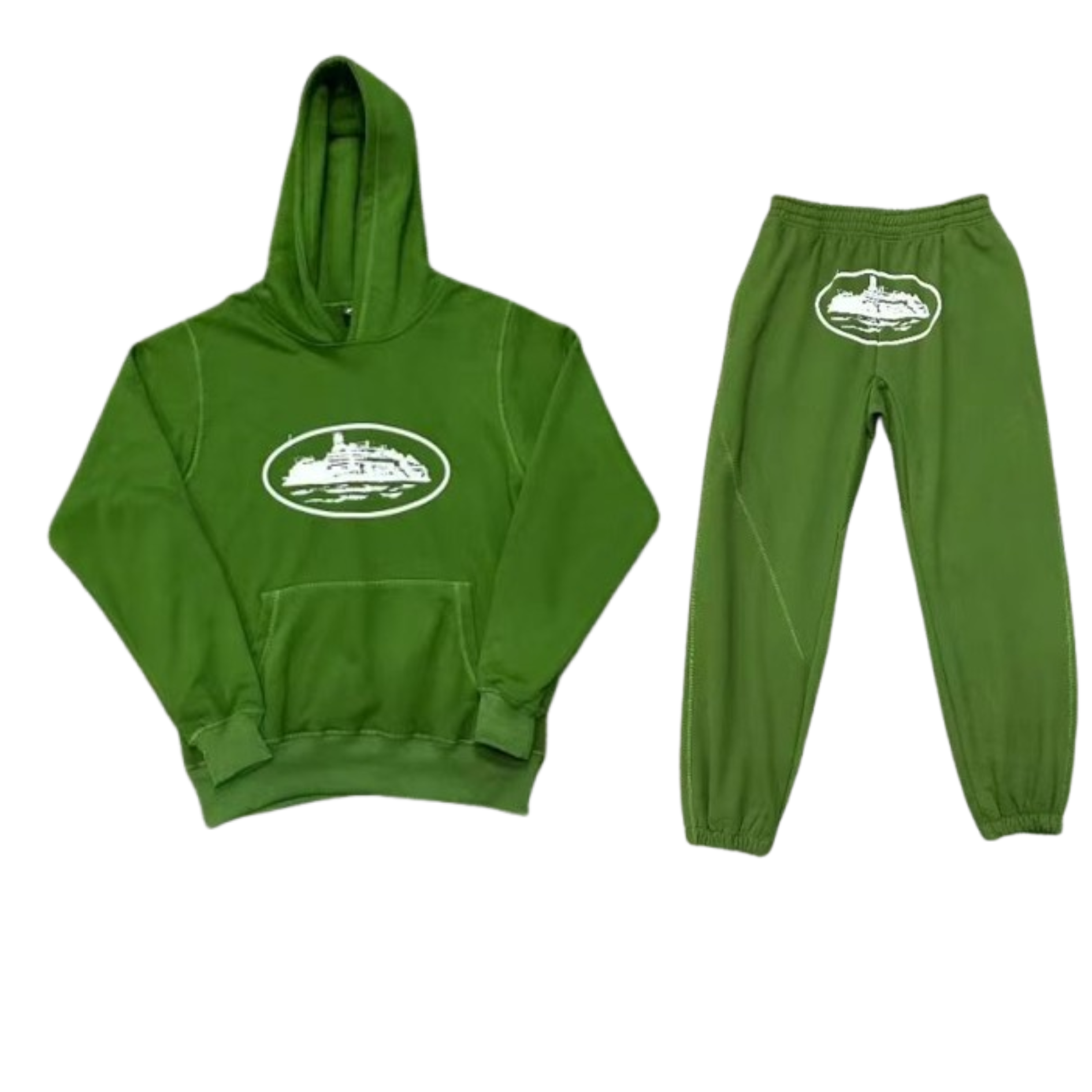 Design Yacht Logo Hoodie and Sweatpants Set Blue - 13