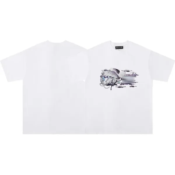 Off-White AM Graphic Print White T-Shirt - 22