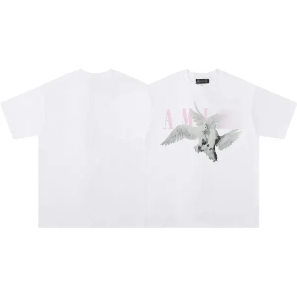 Off-White AM Graphic Print White T-Shirt - 26