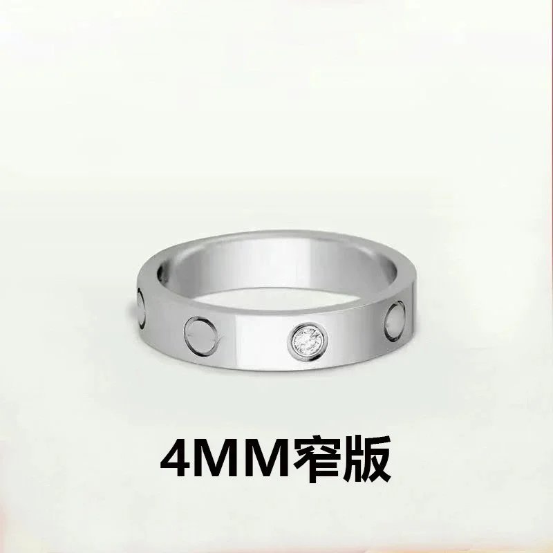 Cartier Love Ring 4mm Narrow Yellow Gold Ring Jewelry - 22