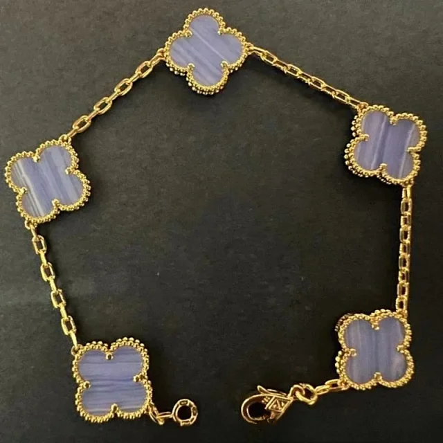 Unbranded Jewelry Five-Motif Clover Chain Bracelet product detail image 13