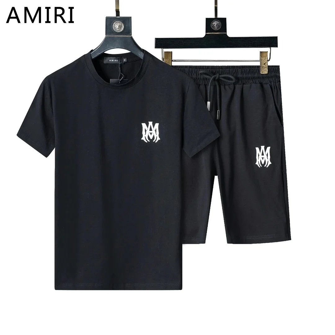 Versace Medusa Logo Black Casual Set with Greek Key Trim T-Shirt and Shorts - 16