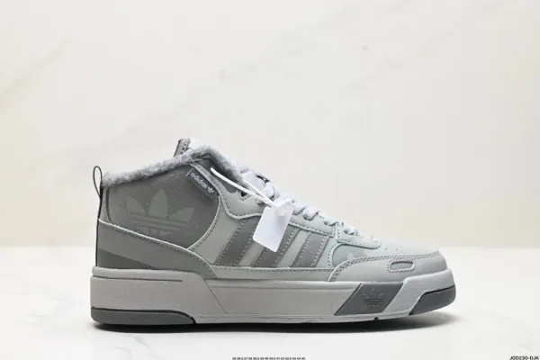 Adidas Originals Forum 84 Mid Winterized Gray Sneakers - 1