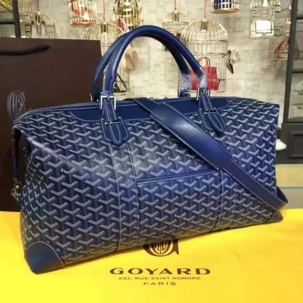 Goyard Saint Louis Duffle Bag Black Monogram Travel Bag - 16