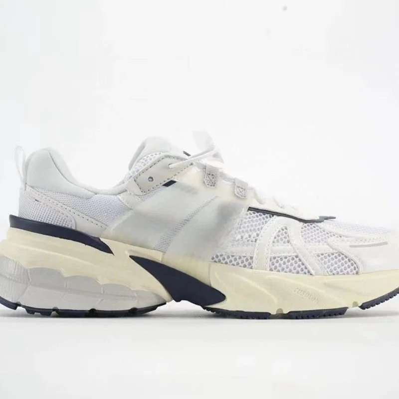 Off-White x Nike React Phantom Beige Chunky Sneakers - 3