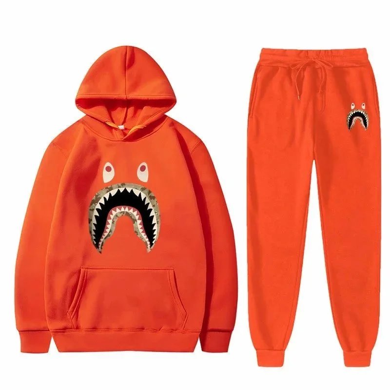 Design White Fox Vol.3 Pink Hoodie and Sweatpants Set Sets - 38