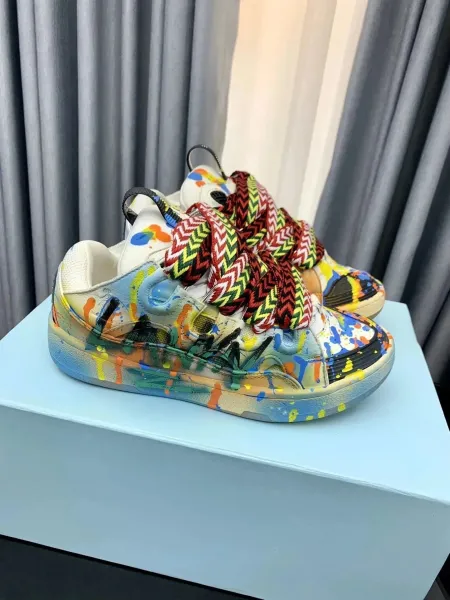 Design Paint Splatter Low-Top Sneakers - 1