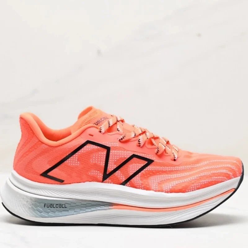 New Balance FuelCell SuperComp Elite 2 White Orange Neon Green Running Shoes - 7