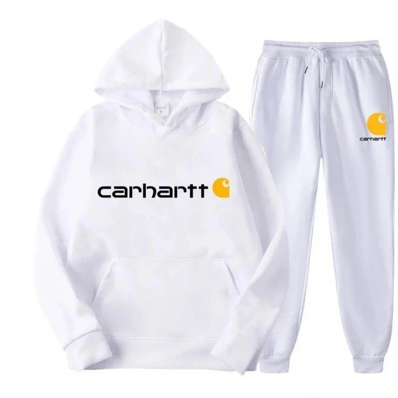 Carhartt Logo Hoodie and Sweatpants Set Purple - 4