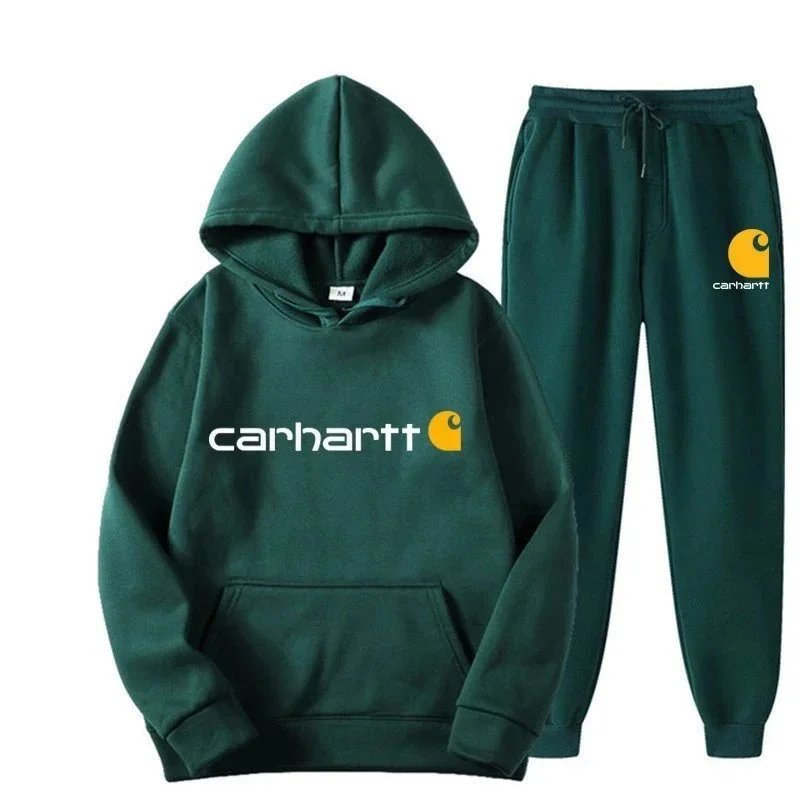 Carhartt Logo Hoodie and Sweatpants Set Purple - 14