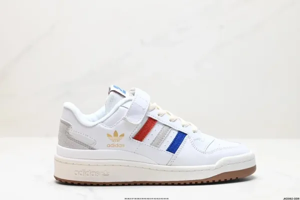Adidas Originals Forum Low White Red Blue Sneakers - 1