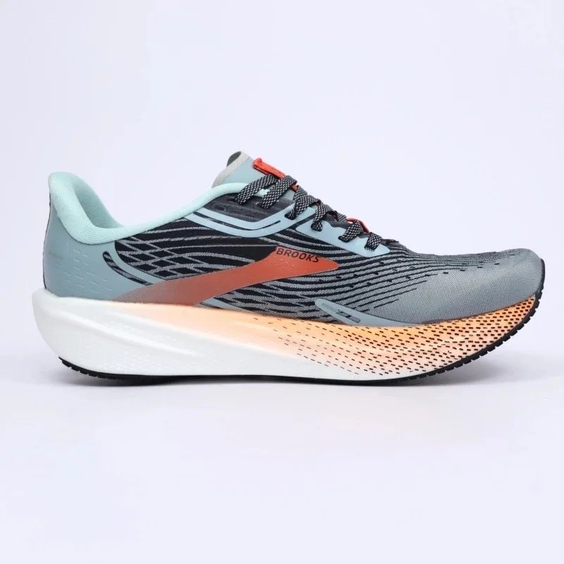 Design Brooks Hyperion Max White Lime Green Running Shoes - 3