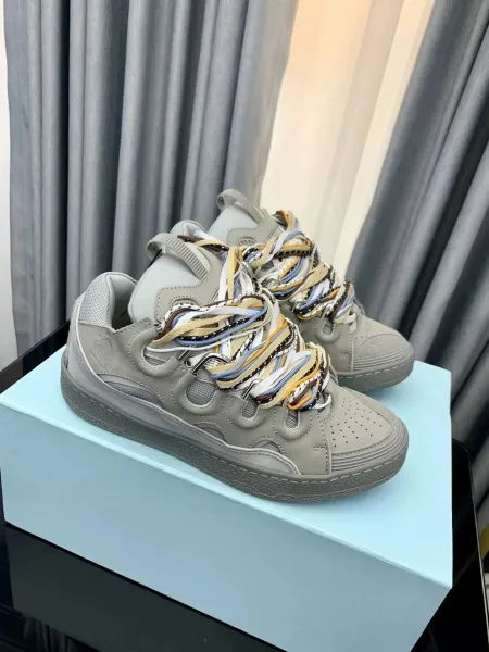 Maison Margiela Tabi Sneaker Gray Multicolor Lace-Up Sneakers - 1