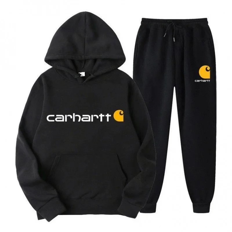 Carhartt Logo Hoodie and Sweatpants Set Purple - 3