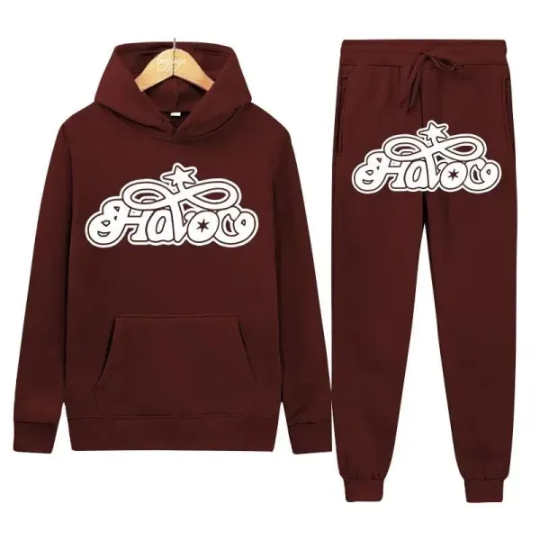 Design Hatooc Pink Hoodie and Sweatpants Set - 4