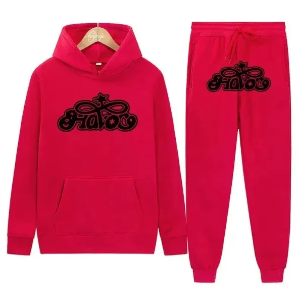 Design Hatooc Pink Hoodie and Sweatpants Set - 26