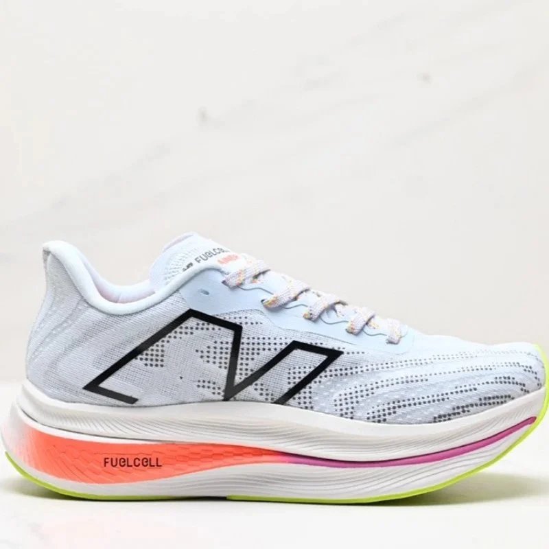 New Balance FuelCell SuperComp Elite 2 White Orange Neon Green Running Shoes - 3