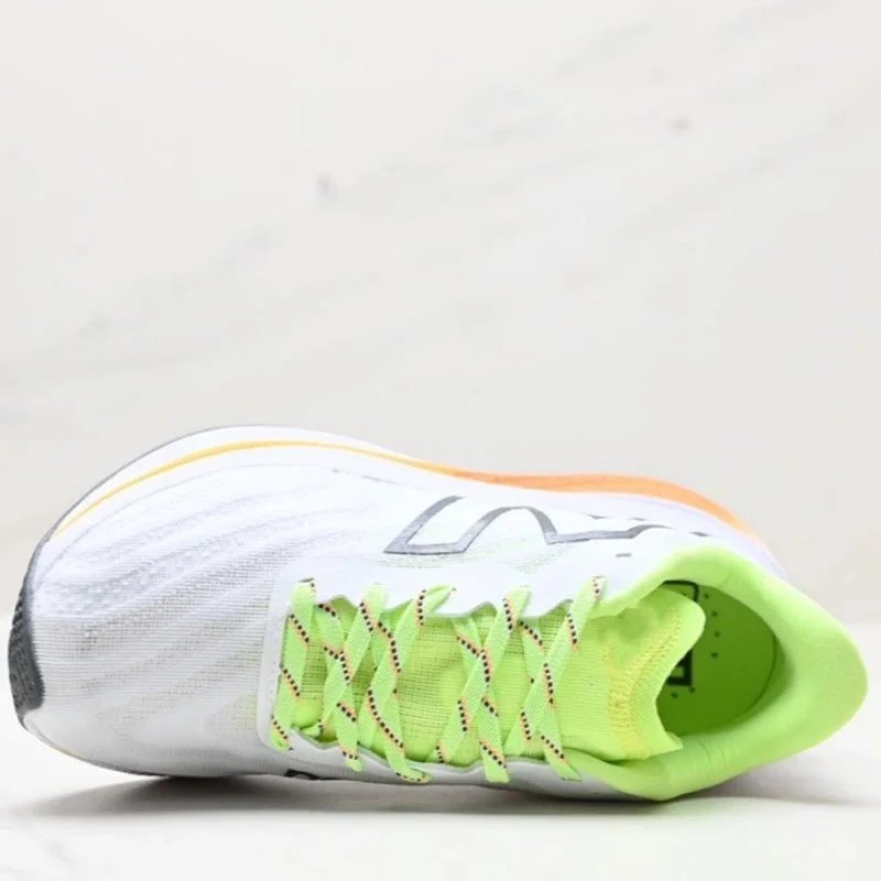 New Balance FuelCell SuperComp Elite 2 White Orange Neon Green Running Shoes - 8