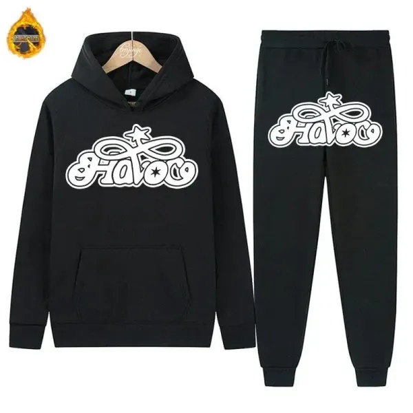 Design Hatooc Pink Hoodie and Sweatpants Set - 19