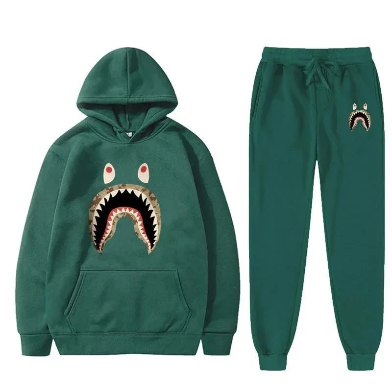 Design White Fox Vol.3 Pink Hoodie and Sweatpants Set Sets - 31