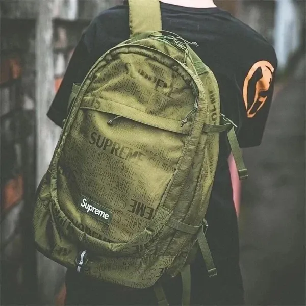 Supreme All-Over Print Backpack Army Green - 1