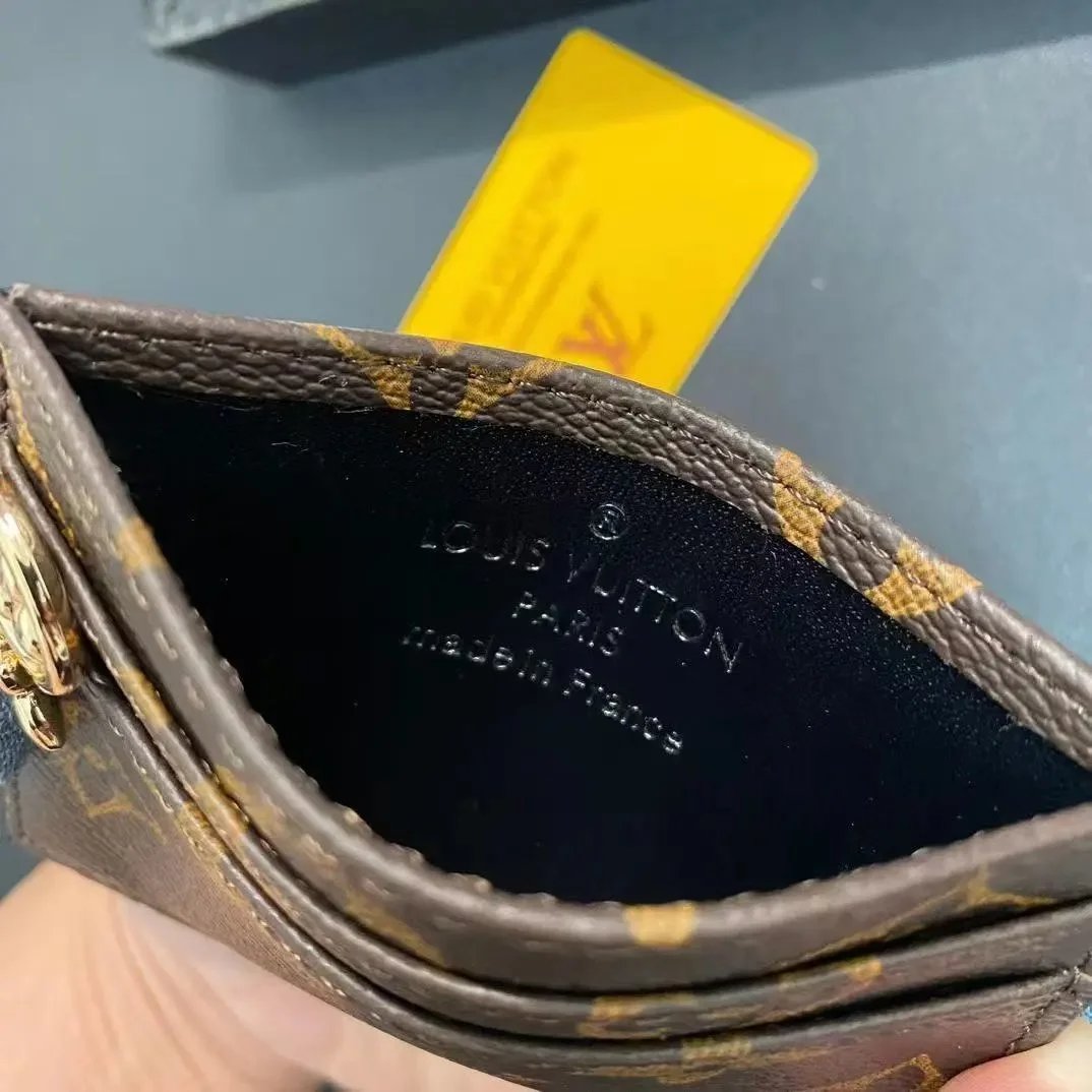 Gucci GG Marmont Card Holder Beige and Brown Canvas Wallet - 4