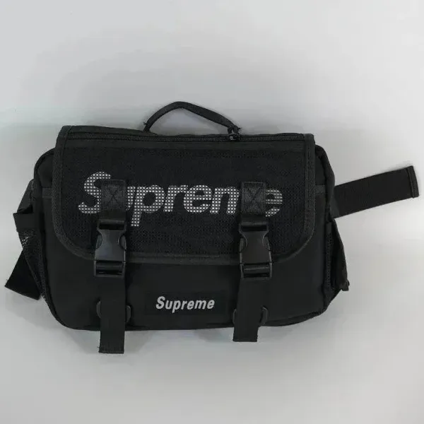 Supreme Mesh Utility Belt Bag Black - 1