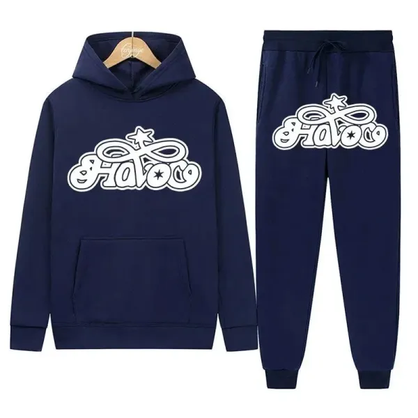 Design Hatooc Pink Hoodie and Sweatpants Set - 21