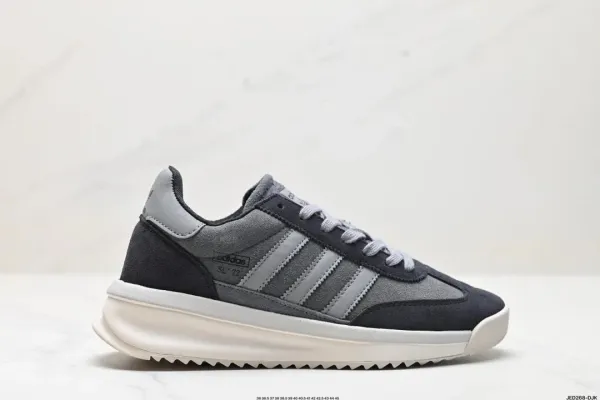 Adidas Originals SL 72 Gray and Black Sneakers - 1