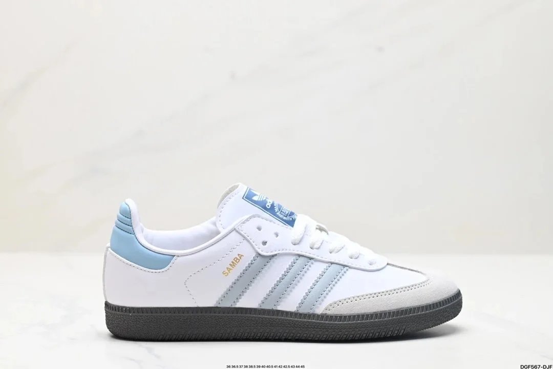 Adidas Originals Samba OG White Light Blue Sneakers - 1