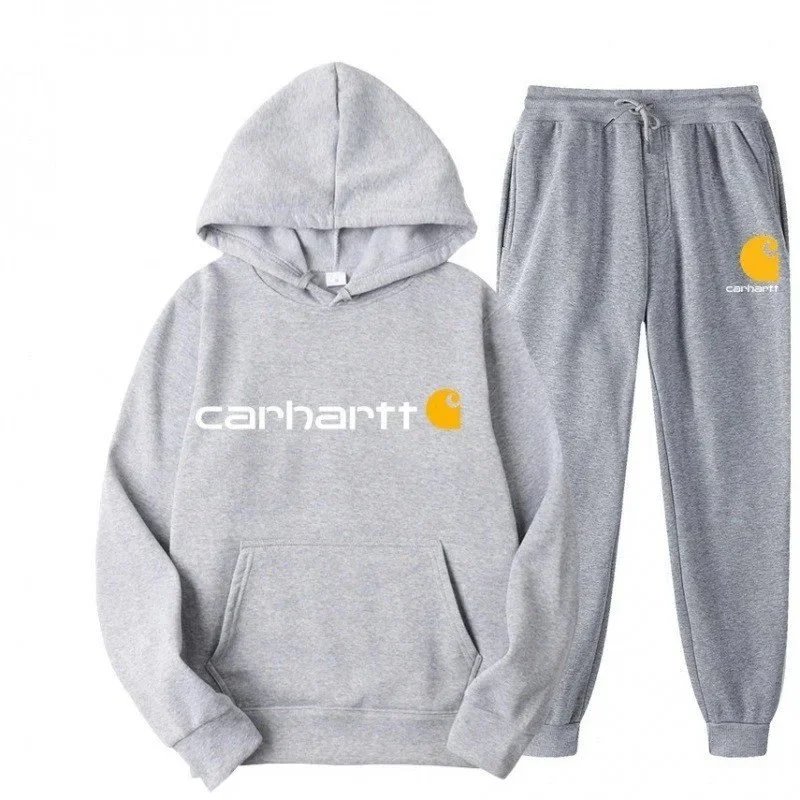 Carhartt Logo Hoodie and Sweatpants Set Purple - 20