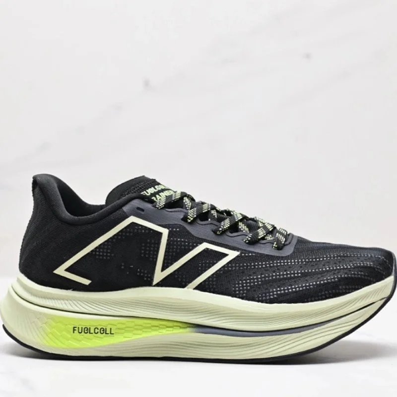 New Balance FuelCell SuperComp Elite 2 White Orange Neon Green Running Shoes - 4