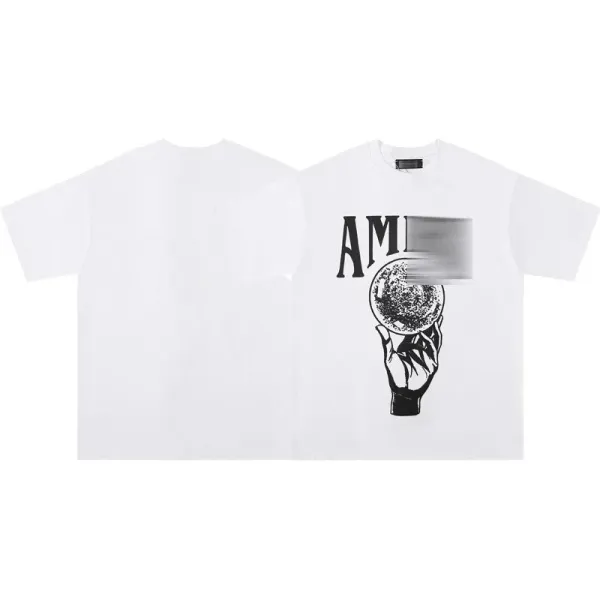 Off-White AM Graphic Print White T-Shirt - 14