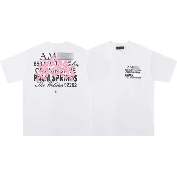 Off-White AM Graphic Print White T-Shirt - 29