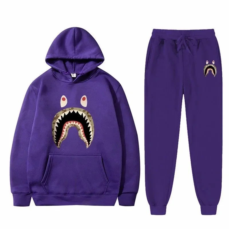 Design White Fox Vol.3 Pink Hoodie and Sweatpants Set Sets - 36