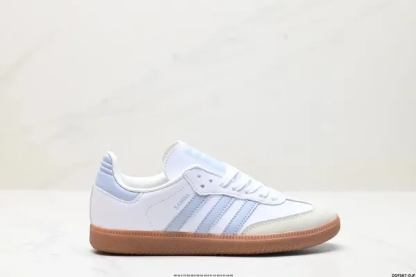 Adidas Originals Samba OG White Light Blue Gum Sneakers - 1