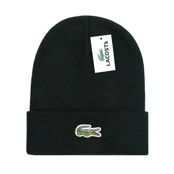 Lacoste Crocodile Embroidered Beanie Navy - 12