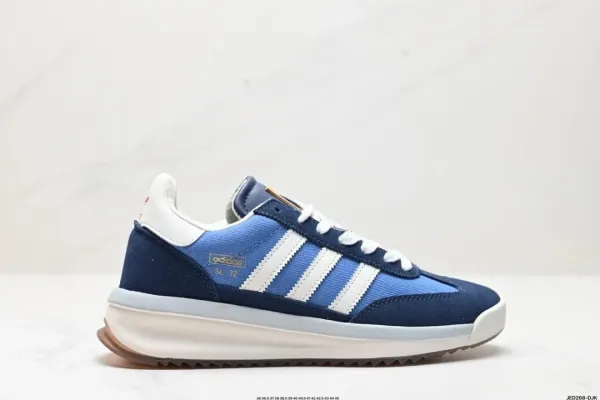 Adidas Originals SL 72 Blue and White Sneakers - 1