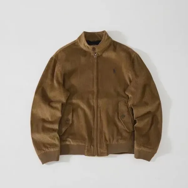 Polo Ralph Lauren Corduroy Harrington Jacket Brown Outerwear - 1
