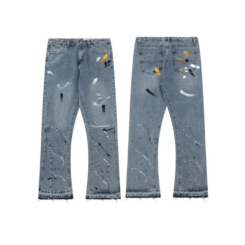 Gallery Dept. Paint-Splatter Cargo Pants Black - 10