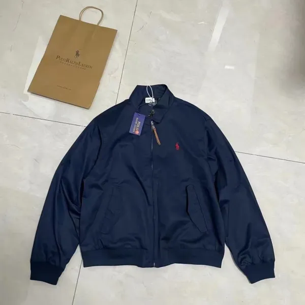 Polo Ralph Lauren Classic Nylon Harrington Jacket Navy Outerwear - 1