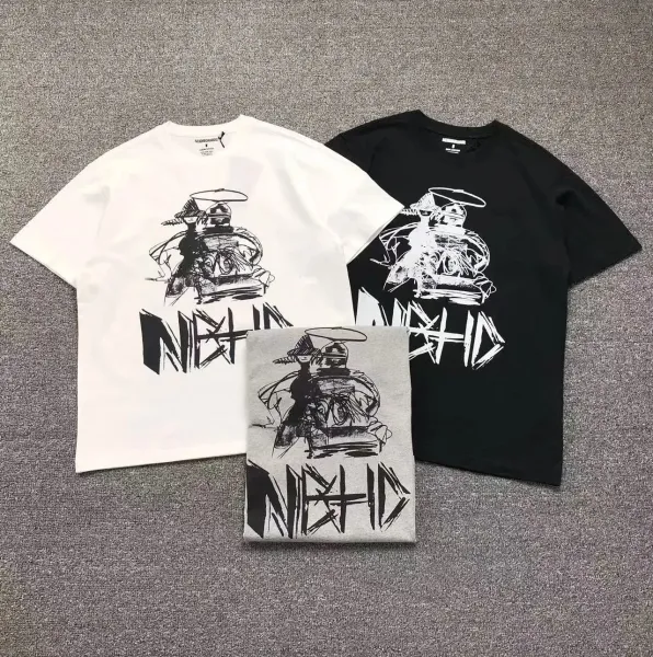 Design Neighborhood Three Fruits Graphic T-Shirt Gray T-Shirts - 3